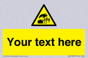 Custom Warning: Large scale fire zone